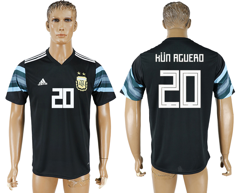 2018 FIFA WORLD CUP ARGENTINA #20 KUN AGUERO maillot de foot